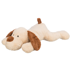 TRIXIE Hunde-Plüschspielzeug Großer Hund Sam beige/braun, Länge: ca. 75 cm