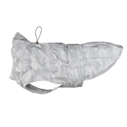 HUNTER Hunde-Regenmantel Huka silber/reflektierend, Gr. 50, Rückenlänge: 50 cm, Bauchumfang: ca. 44 - 68 cm, Halsumfang: ca. 34 - 60 cm