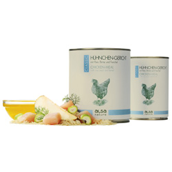 alsa-nature CLASSIC Hühnchen-Gericht mit Reis, Birne & Fenchel, Anzahl: 400 g, 400 g, Hundefutter nass