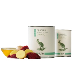 alsa-nature SINGLE Känguru mit Kartoffel, Anzahl: 6 x 400 g, 400 g, Hundefutter nass