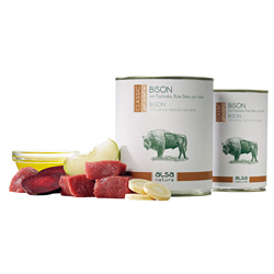 alsa-nature CLASSIC Bison mit Pastinake, Rote Bete & Apfel, Anzahl: 12 x 800 g, 800 g, Hundefutter nass