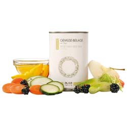 alsa-nature VEGGIE Gemüse-Beilage mit Obst, Anzahl: 375 g, 375 g, Hundefutter nass