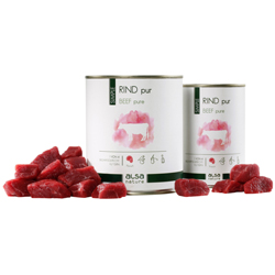 alsa-nature SIMPLE Rind pur, Anzahl: 400 g, 400 g, Hundefutter nass