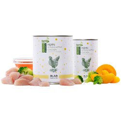 alsa-nature JUBILÄUMS-EDITION Huhn, Anzahl: 12 x 800 g, 800 g, Hundefutter nass