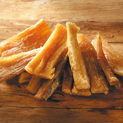 alsa-nature Rindernacken-Sehnen Kauartikel, 250 g, Länge: ca. 10 cm, Hundefutter