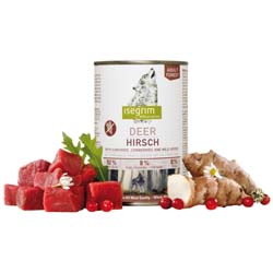 isegrim® FOREST Hirsch mit Topinambur, Preiselbeeren & Wildkräutern, Anzahl: 12 x 800 g, 800 g, Hundefutter nass