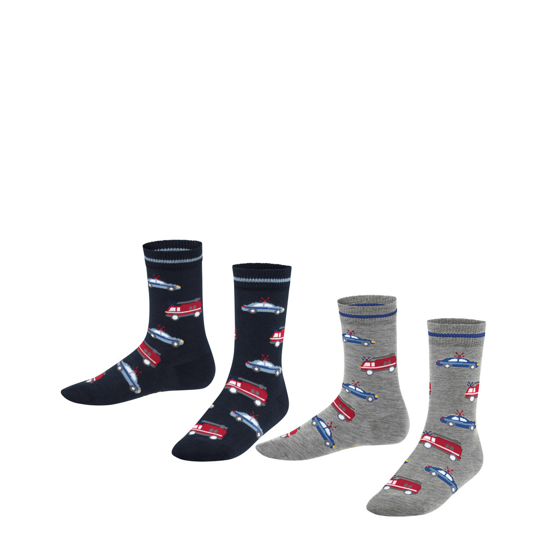 FALKE Cars 2-Pack Kinder Socken