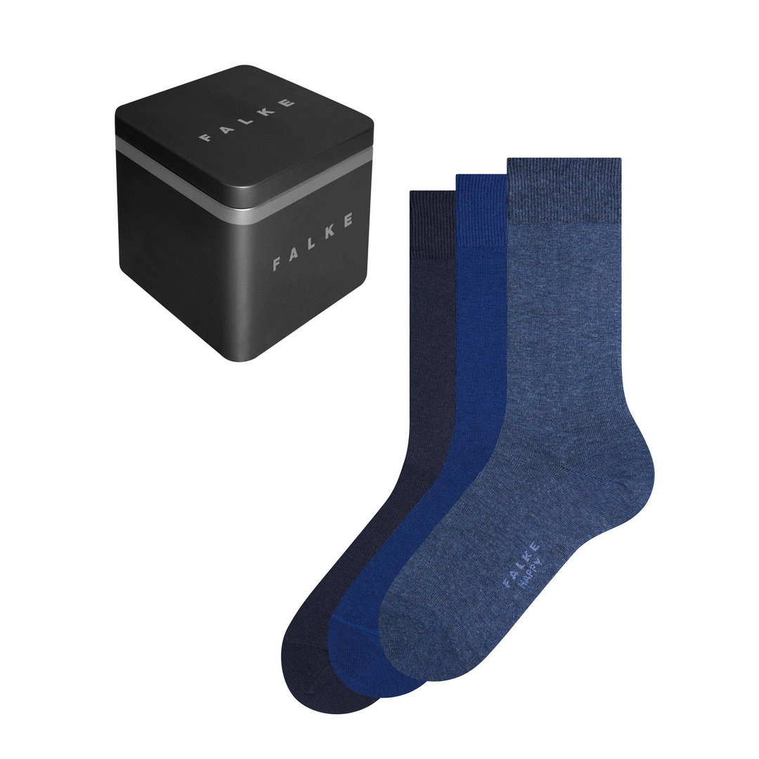 FALKE Happy Box 3-Pack Herren Socken