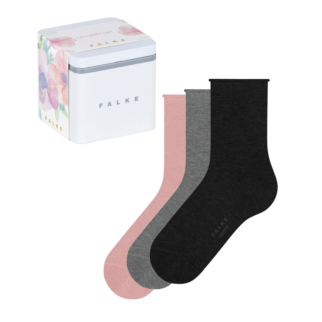 FALKE Happy Giftbox 3-Pack Damen Socken