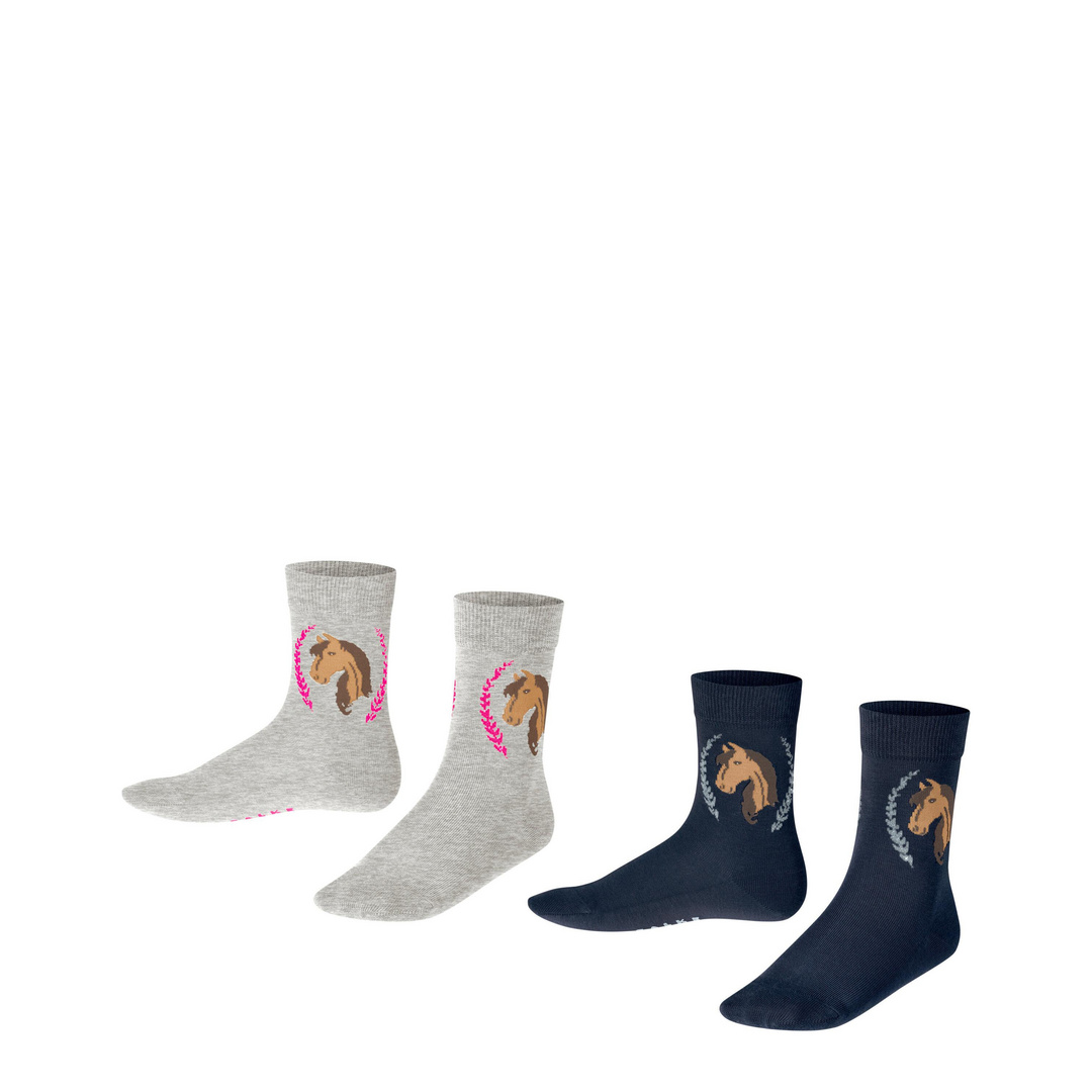 FALKE Horse 2-Pack Kinder Socken