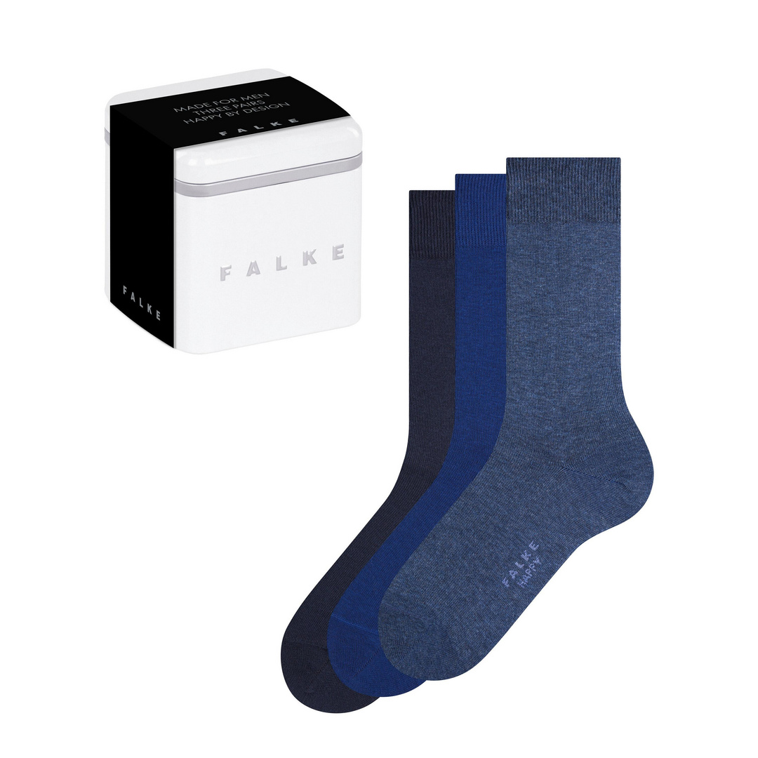 FALKE Happy Box 3-Pack Herren Socken