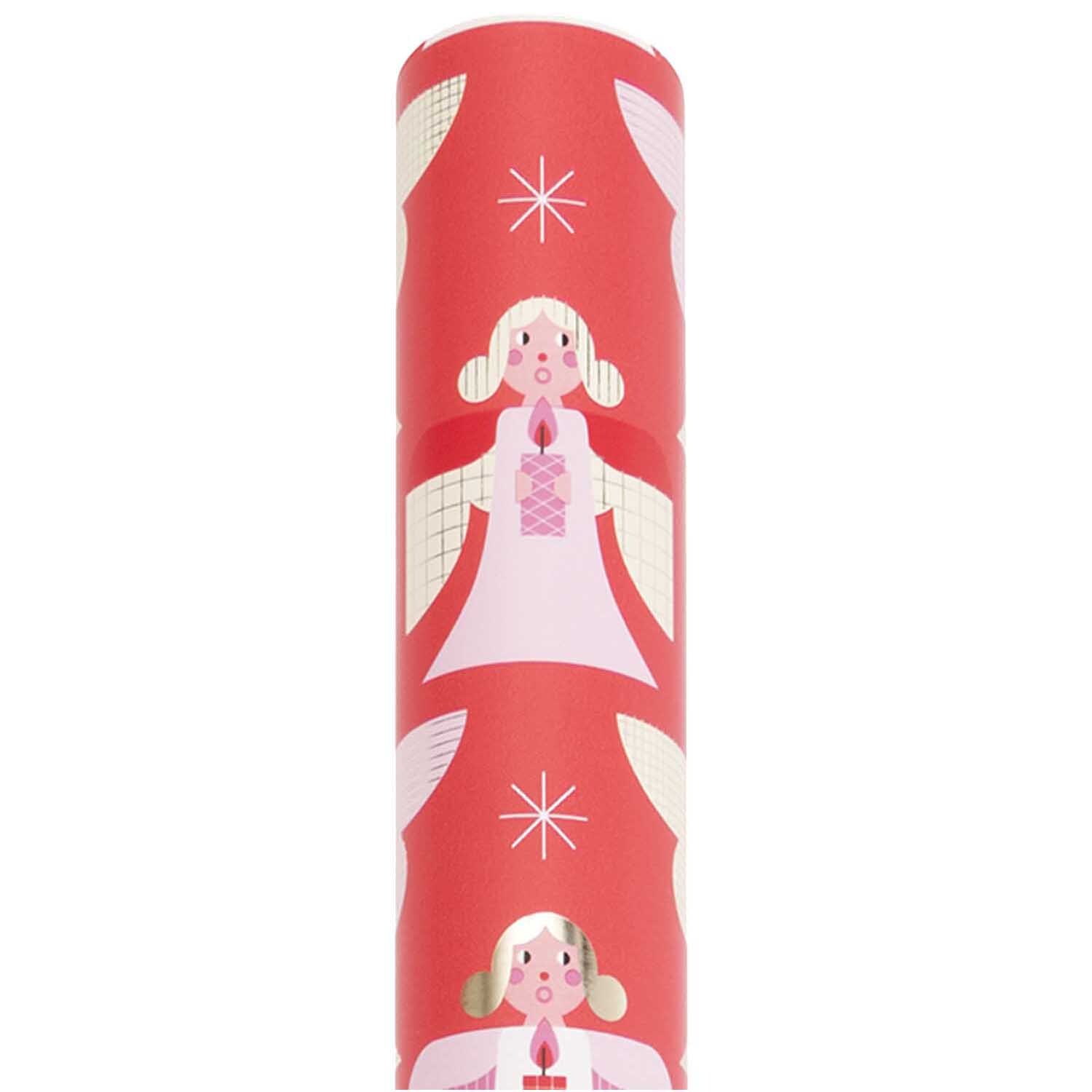 Paper Poetry Geschenkpapier Engel rot 70cm 2m 80g/m²