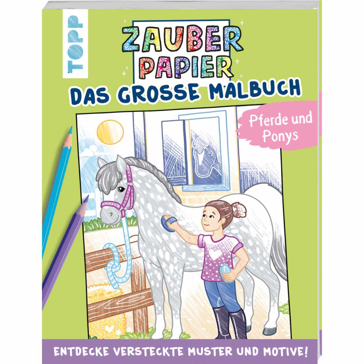 Zauberpapier - Das gro0e Malbuch Pferde