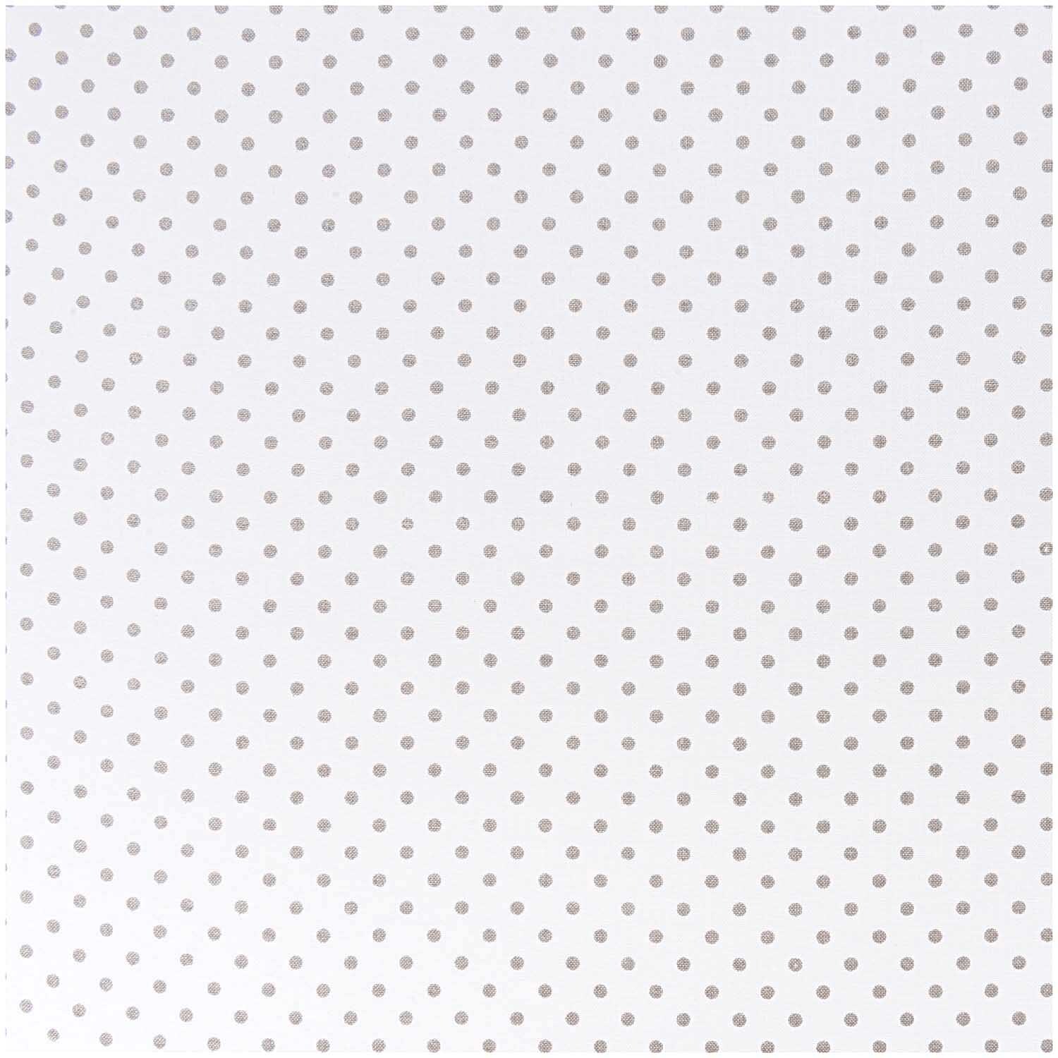 Stoff Punkte klein weiß-grau 50x140cm