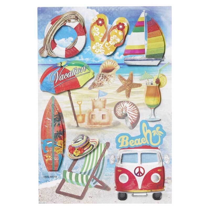 3D Sticker Beach