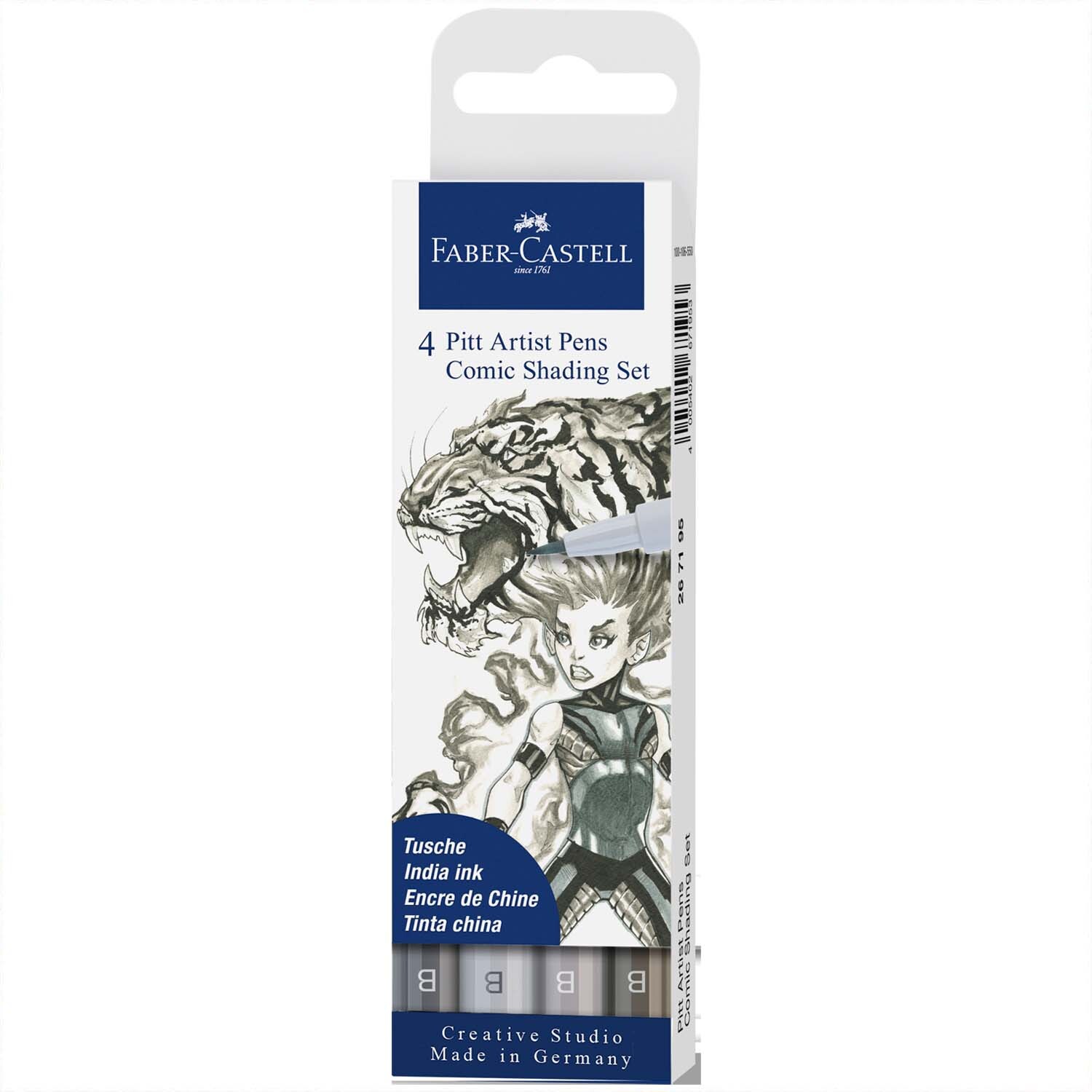 Pitt Artist Pen Comic grau Tuschestift-Set