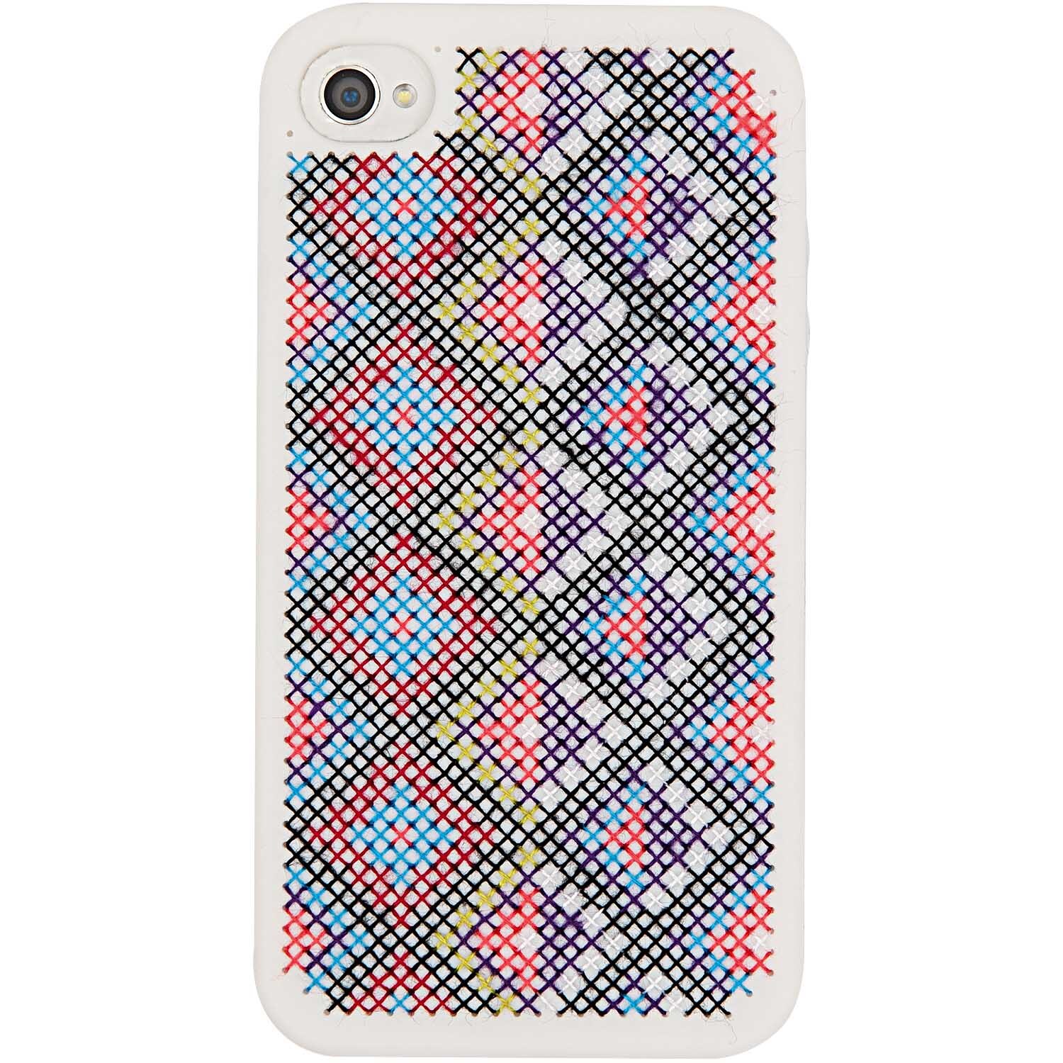 Stickpackung Rauten mit Handyhülle für Iphone 5/5S