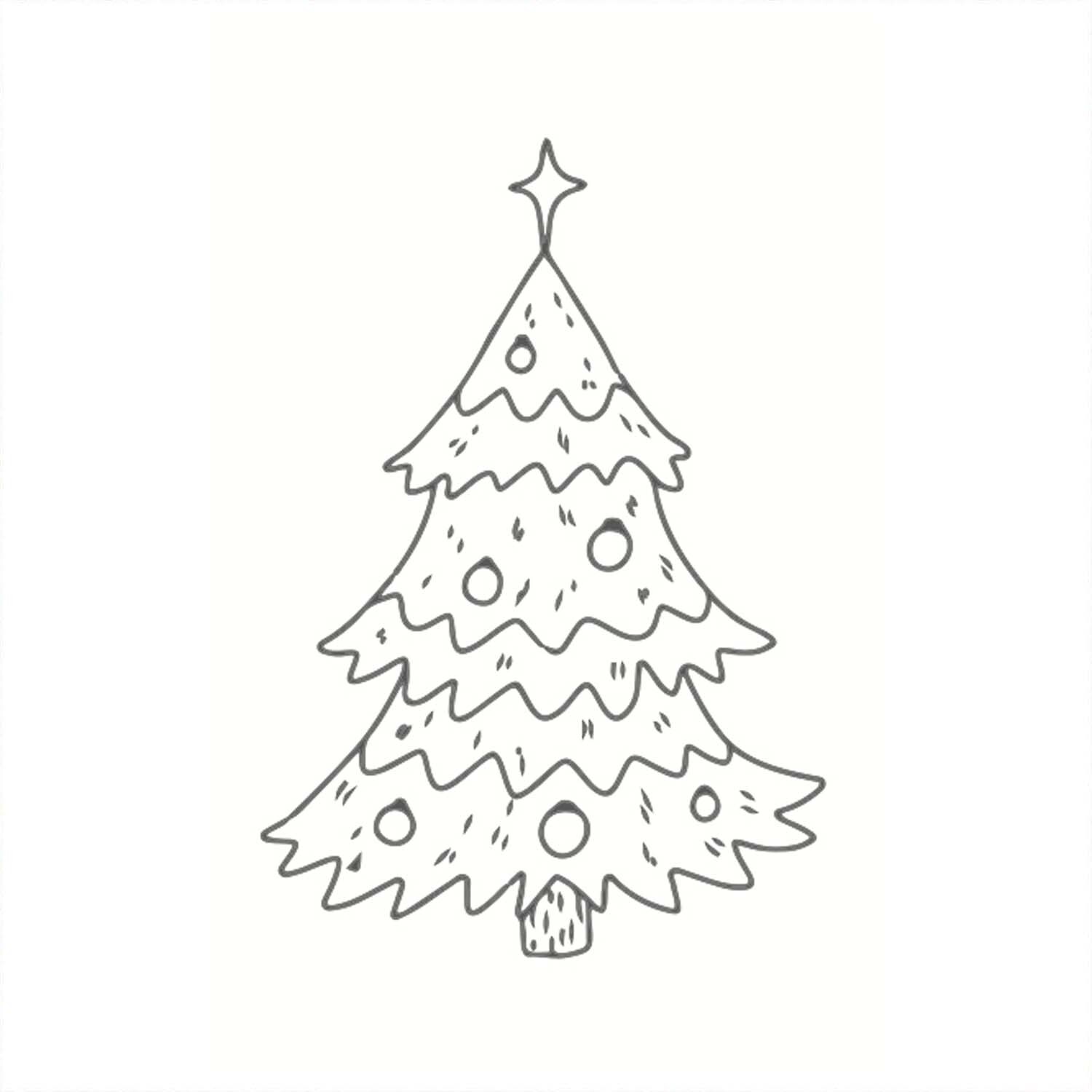 Stempel Tannenbaum weiß 35x55mm