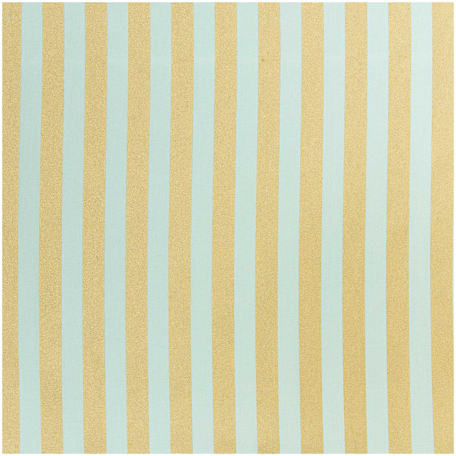 Stoff Streifen mint-gold 140cm