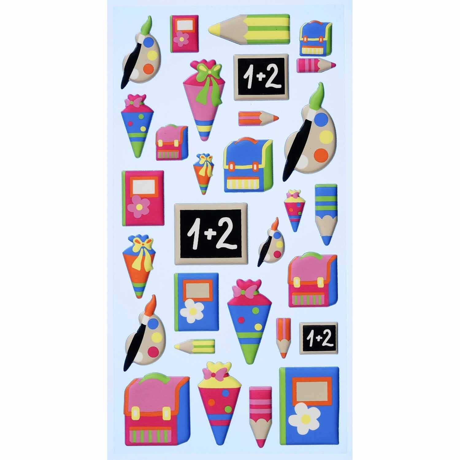 SoftySticker Schule/Einschulung mehrfarbig