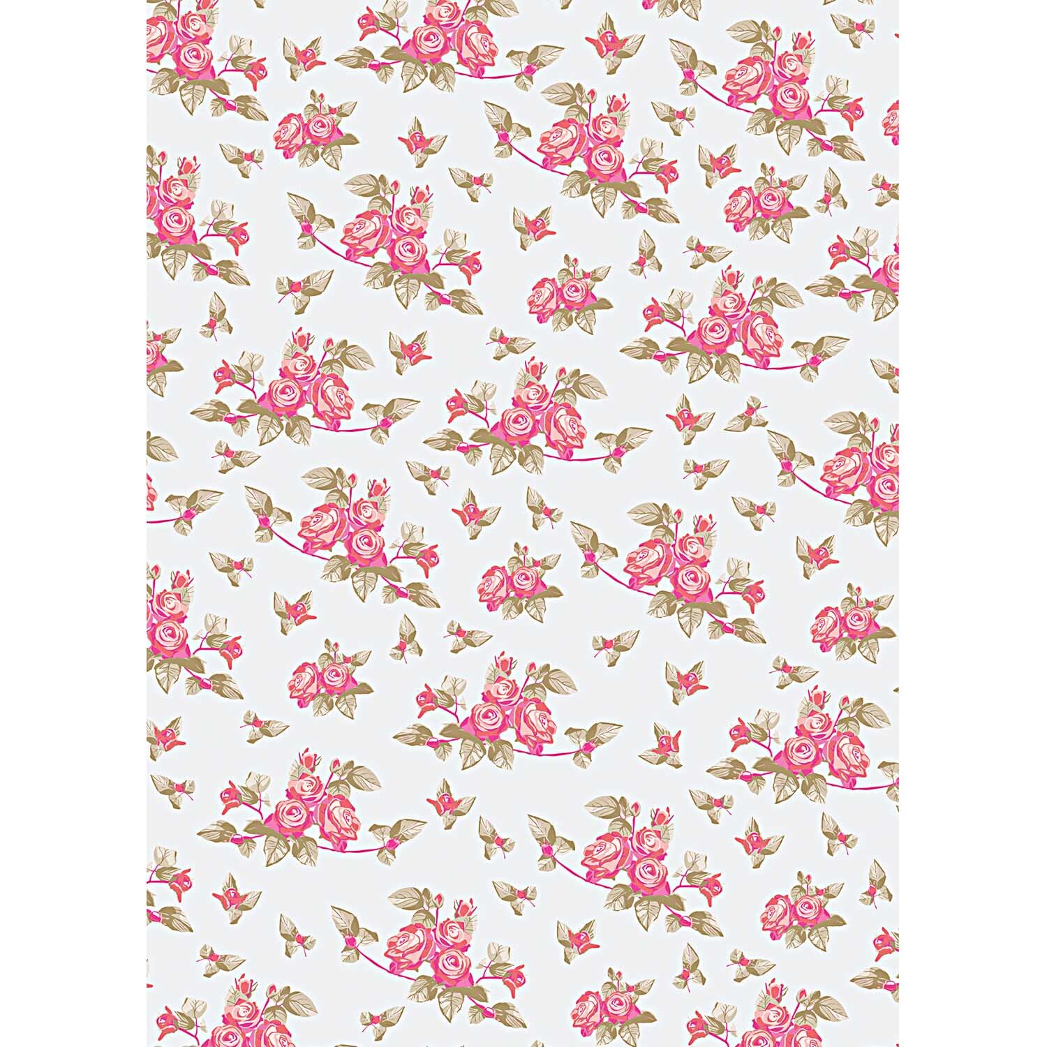 Paper Patch Papier Rosen gold 30x42cm