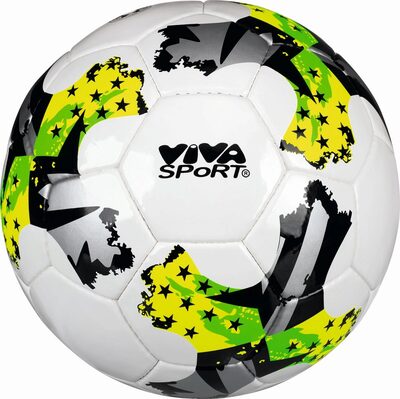 idee+spiel 708-20183 VIVA SPoRT Premium Soccer-Ball - grün/gelb