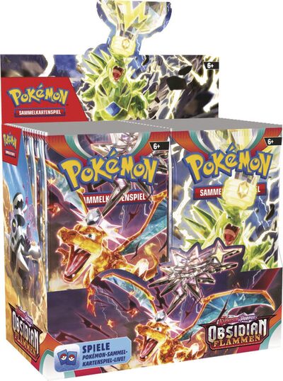 POKEMON 46596 PKM Pokémon Karmesin & Purpur: Obsidianflammen - Booster 36er Display