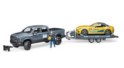 BRUDER 02504 RAM 250 Power Wagon und Roadster Bruder Racing Team