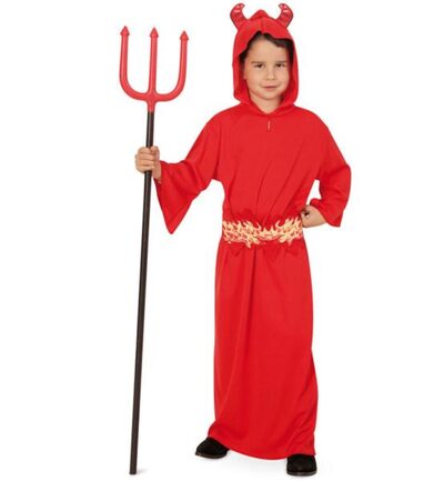 FRIES 15985 Teufel, Kutte mit Kapuze + Gürtel im PB, Größe 116