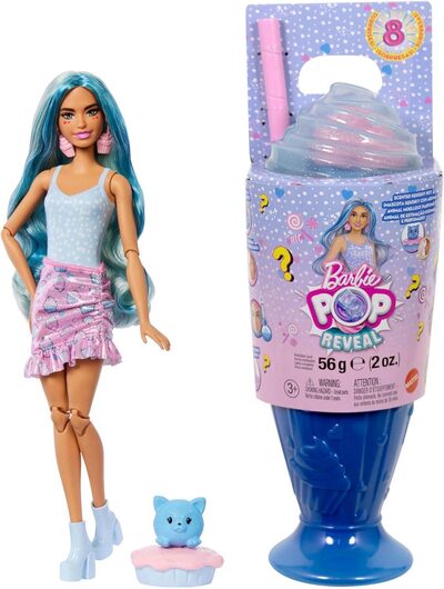 MATTEL JFY61 Barbie Pop! Reveal Barbie Treats Series - Blue Doll