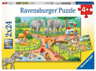 RAVENSBURGER 7813 Kinderpuzzle Ein Tag im Zoo