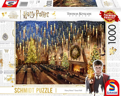 SCHMIDT SPIELE 58578 Puzzle 1000 Teile Wizarding World, Harry Potter™, Great Hall