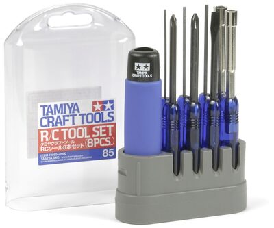 TAMIYA 300074085 RC-Werkzeugset 8tlg. Blau