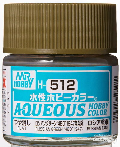 MR HOBBY - GUNZE H-512 Mr Hobby -Gunze Aqueous Hobby Colors (10 ml) Russian Green '4BO' 1947- [30