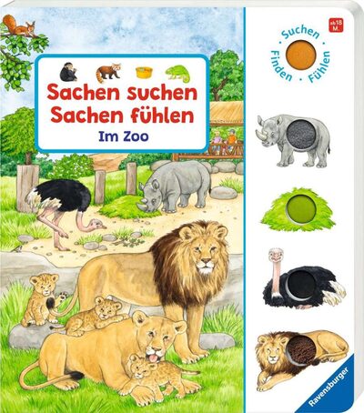 RAVENSBURGER 41694 Sachen suchen, Sachen fühlen: Im Zoo