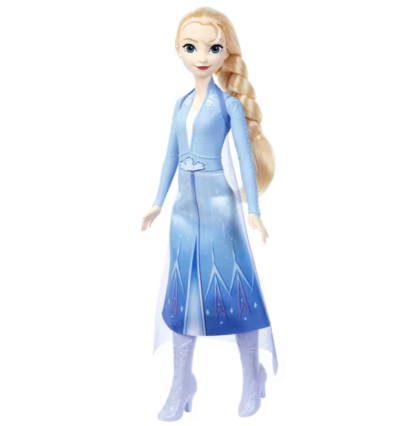 MATTEL JDL60 Disney Die Eiskönigin Singende Puppe Elsa 'Wo noch niemand war' (4 Sprachen: D, I, E, F)