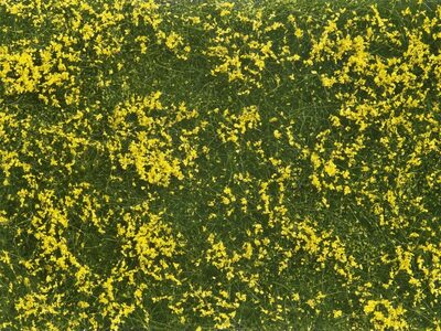 NOCH 07255 G 1 SPUR 0 H0 H0m H0e TT N Z Bodendecker-Foliage Wiese gelb 12 x 18 cm
