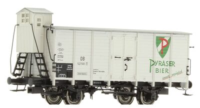 BRAWA 49043 H0 Gedeckter Güterwagen G10 'Pyraser Bier“, DB, Ep. III