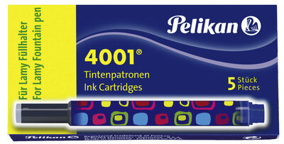 PELIKAN 338293 Pelikan Tintenpatronen 4001® für Lamy Füller, Königsblau, 5 Stück
