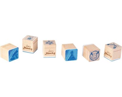 DIE SPIEGELBURG 12946 Holz-Stempel Capt'n Sharky, sortiert