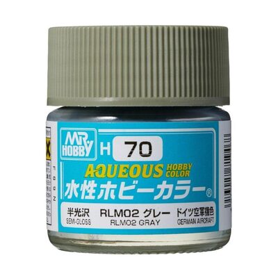 MR. HOBBY H-070 Aqueous Hobby Colors (10 ml) RLM02 Gray