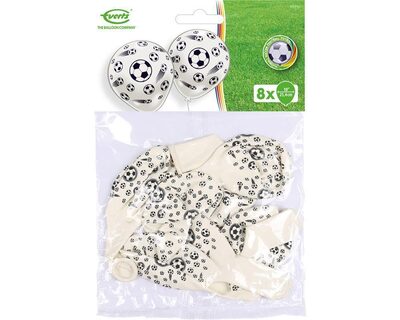 AMSCAN 48956 8 Latex Balloons Soccer ThemesAll Over Print 25.4 cm/10''