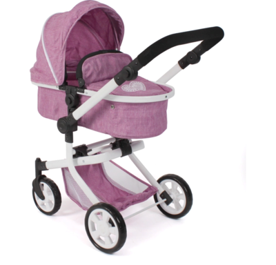 CHIC2000 595-62 Kombi-Puppenwagen MIKA Jeans pink