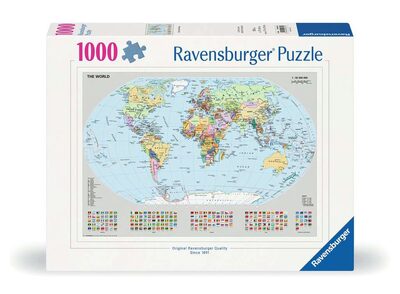 RAVENSBURGER 12000065 Puzzle 1000 Teile Politische Weltkarte