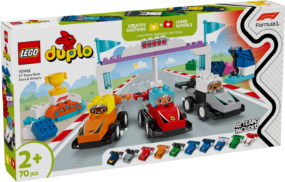 LEGO® DUPLO® 10445 F1® Team Rennautos mit Rennfahrern
