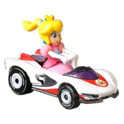 HOT WHEELS GBG25 GJH58 Hot Wheels Mario Kart Replica 1:64 Die-Cast Princess Peach P-Wing