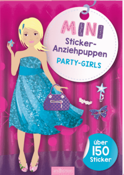 ARSEDITION 134179 Mini-Sticker-Anziehpuppen Party-Girls