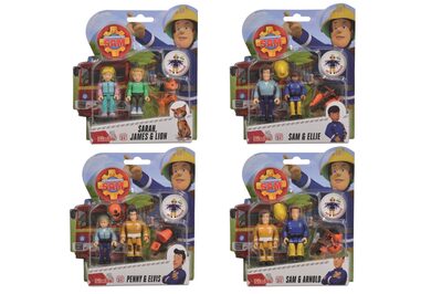 SIMBA 109251026 Feuerwehrmann Sam Figuren Doppelpack II, sortiert