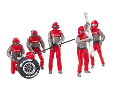CARRERA 20021131 BUILDINGS/FIGURES Figurensatz Mechaniker, CARRERA Crew rot
