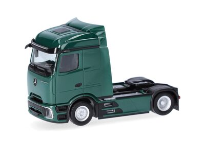 HERPA 319430-002 1:87 Mercedes-Benz Actros L Procabin Streamspace Zugmaschine 2achs, moosgrün